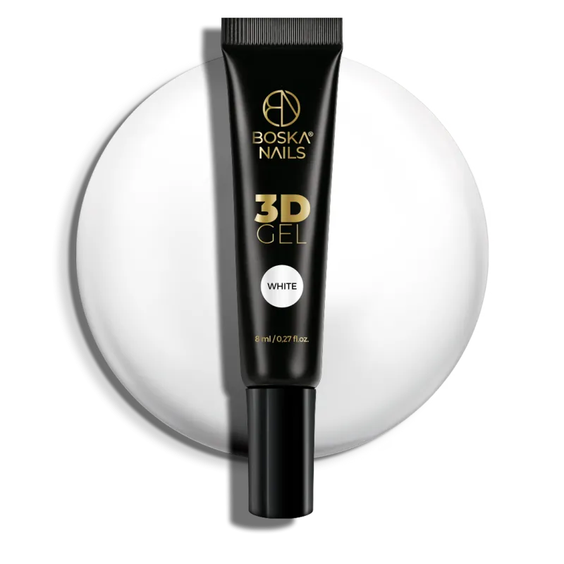 GEL 3D żel do zdobień White Boska Nails 8 ml