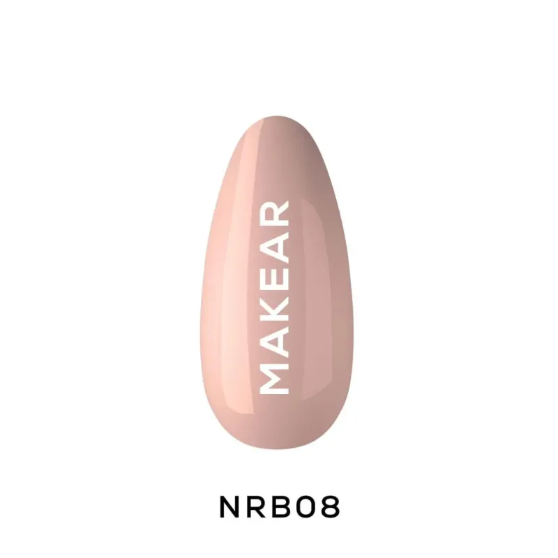 MAKEAR NRB08 Nude Rubber Base Dark Beige 8 ml