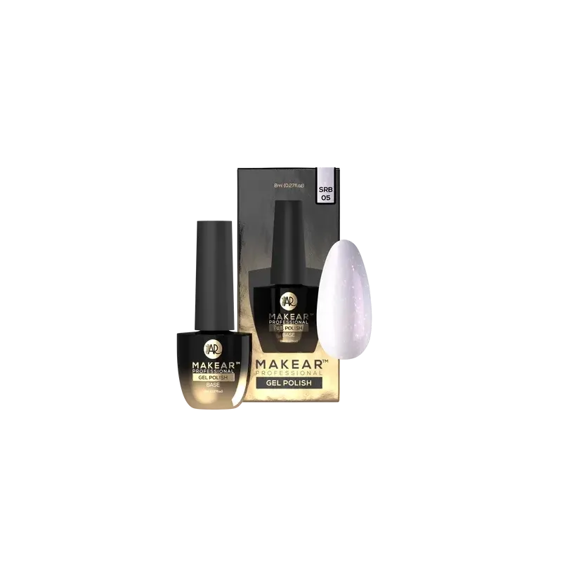 MAKEAR SRB05 Sparkling Rubber Base Makear 8 ml - baza kauczukowa