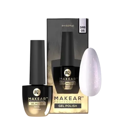MAKEAR SRB05 Sparkling Rubber Base Makear 8 ml - baza kauczukowa