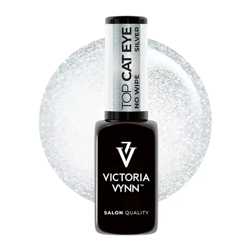 Victoria Vynn Top Hybrydowy Cat Eye Silver 8 ml