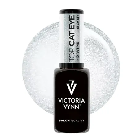 Victoria Vynn Top Hybrydowy Cat Eye Silver 8 ml