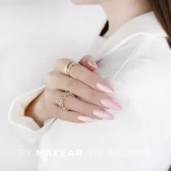 MAKEAR Top No Wipe Cat Eye Gold 8ml - Top z efektem cat eye w kolorze złotym