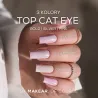 MAKEAR Top No Wipe Cat Eye Gold 8ml - Top z efektem cat eye w kolorze złotym