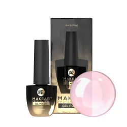 MAKEAR Top No Wipe Milky Pink 8 ml - Mleczno-różowy top hybrydowy