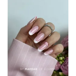 MAKEAR Top No Wipe Milky Pink 8 ml - Mleczno-różowy top hybrydowy