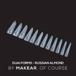 MAKEAR Dual Forms Russian Almond - formy górne 120 szt.
