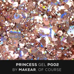 MAKEAR PG02 Princess Gel - Rose Gold - żel do zdobień Nail Art  5ml