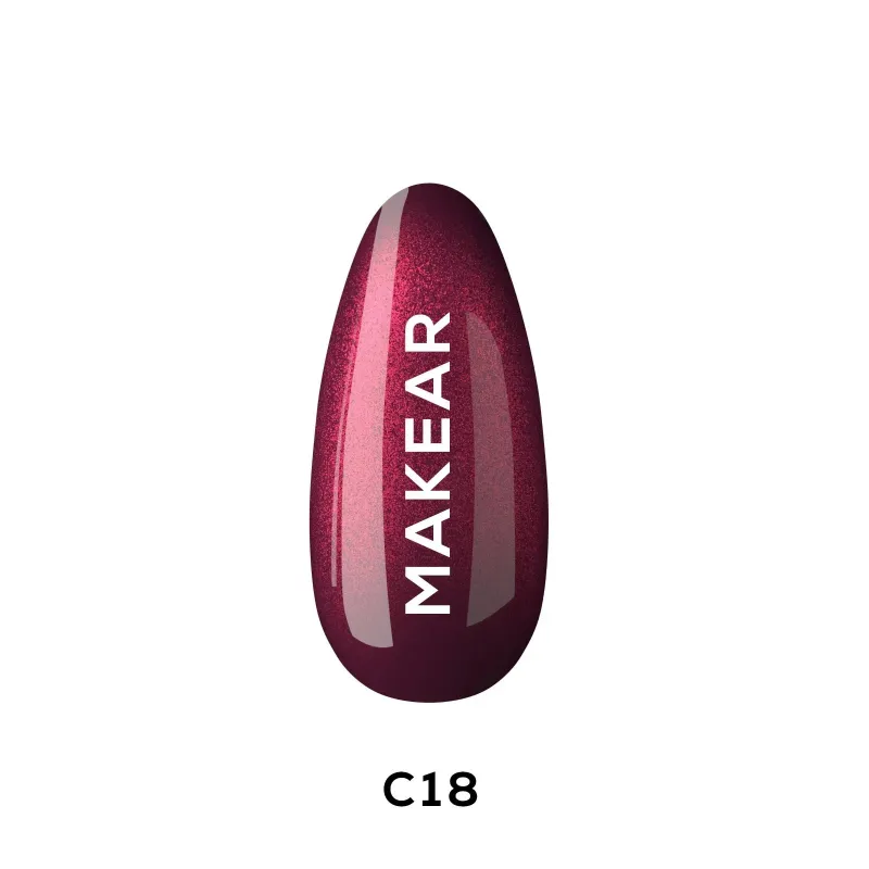 MAKEAR C18 CAT EYE Lakier hybrydowy 8 ml