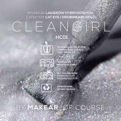 MAKEAR HC01 HOLO CAT EYE Lakier Hybrydowy 8 ml