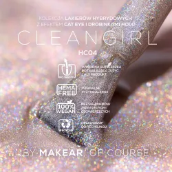 MAKEAR HC04 HOLO CAT EYE Lakier Hybrydowy 8 ml