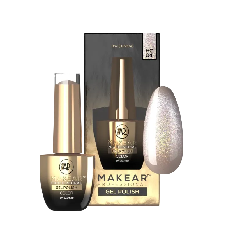 MAKEAR HC04 HOLO CAT EYE Lakier Hybrydowy 8 ml