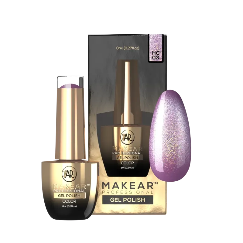 MAKEAR HC03 HOLO CAT EYE Lakier Hybrydowy 8 ml