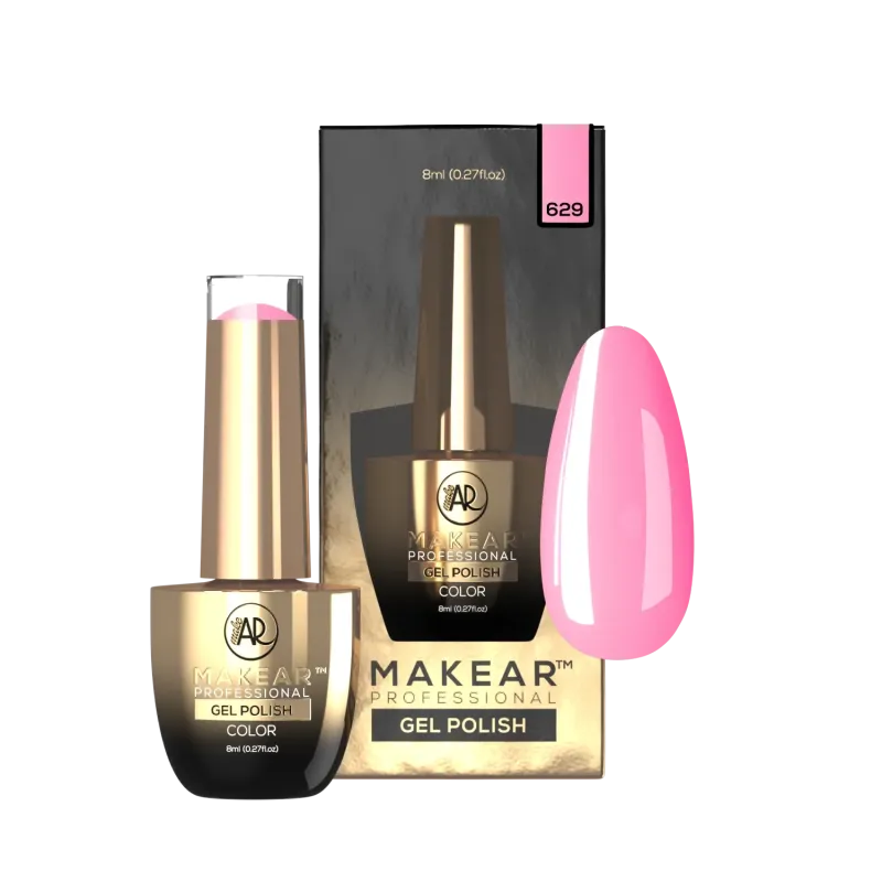 MAKEAR 629 FLOWERS Lakier hybrydowy PEONY 8 ml