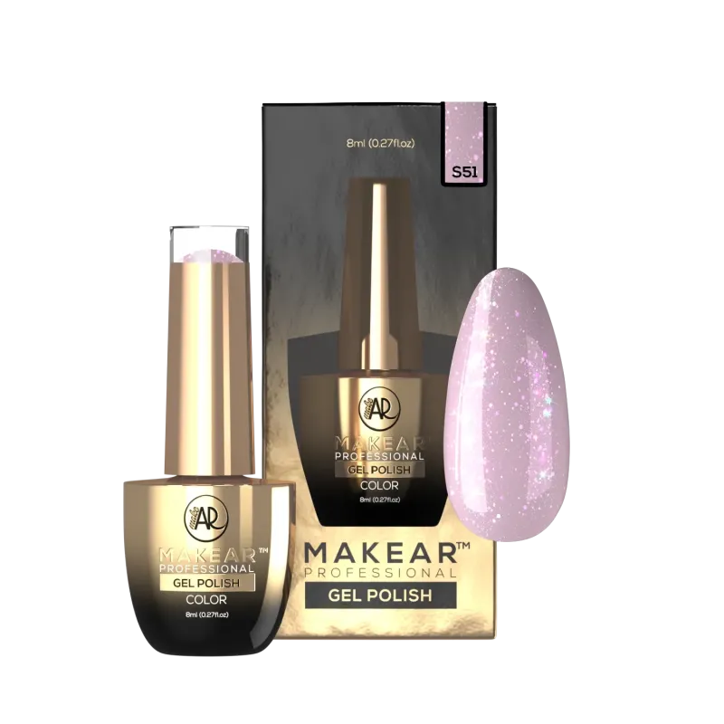 MAKEAR S51 Violet Groovy Lakier hybrydowy 8 ml