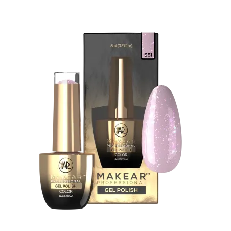 MAKEAR S51 Violet Groovy Lakier hybrydowy 8 ml