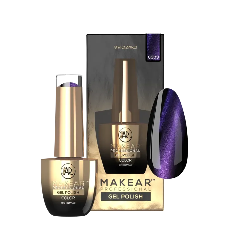MAKEAR GC03 Galaxy Cat Eye Lakier hybrydowy 8 ml