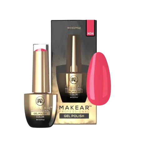 MAKEAR N34 NEON Lakier hybrydowy  8 ml