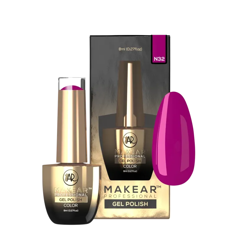 MAKEAR N32 NEON Lakier hybrydowy  8 ml