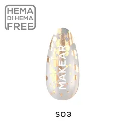 MAKEAR GLITTER S03 Lakier hybrydowy  8 ml