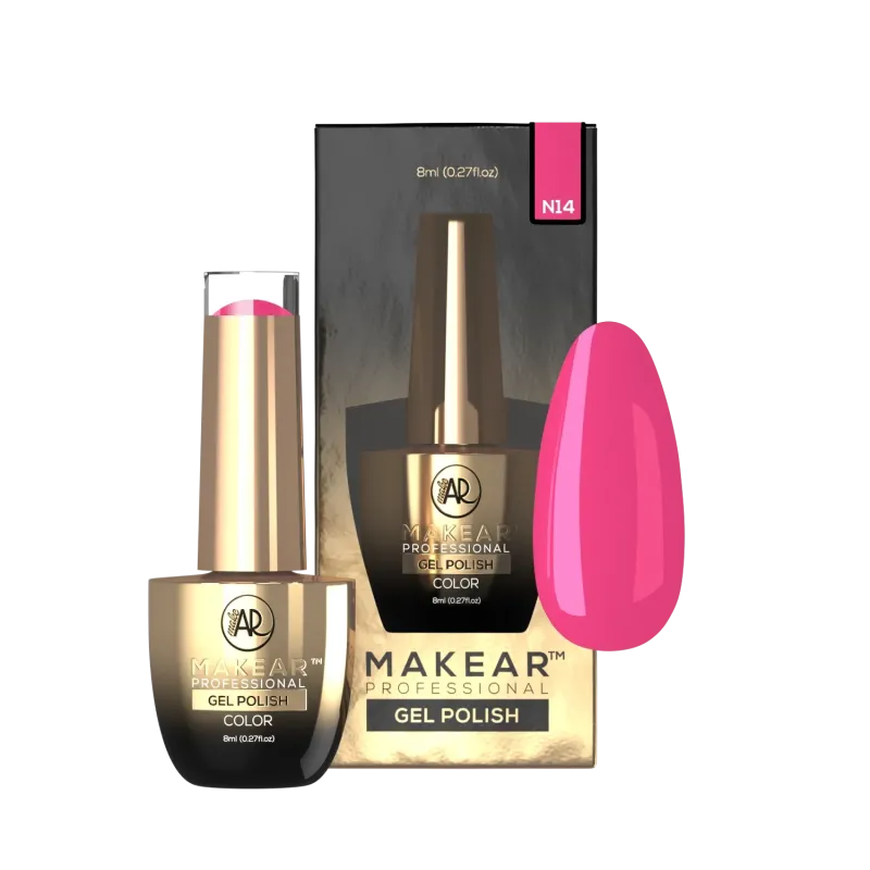 MAKEAR N14 NEON Lakier hybrydowy  8 ml