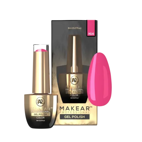 MAKEAR N14 NEON Lakier hybrydowy  8 ml