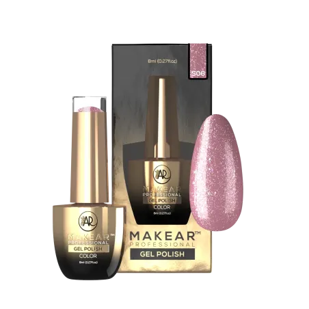 MAKEAR GLITTER S06 Lakier hybrydowy 8 ml