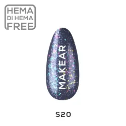 MAKEAR GLITTER S20 Lakier hybrydowy 8 ml