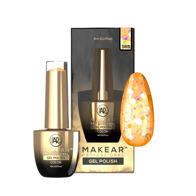 MAKEAR PREMIUM GLITTER S65 Lakier hybrydowy  8 ml