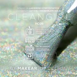 MAKEAR HOLO CAT EYE HC05 Lakier Hybrydowy 8 ml