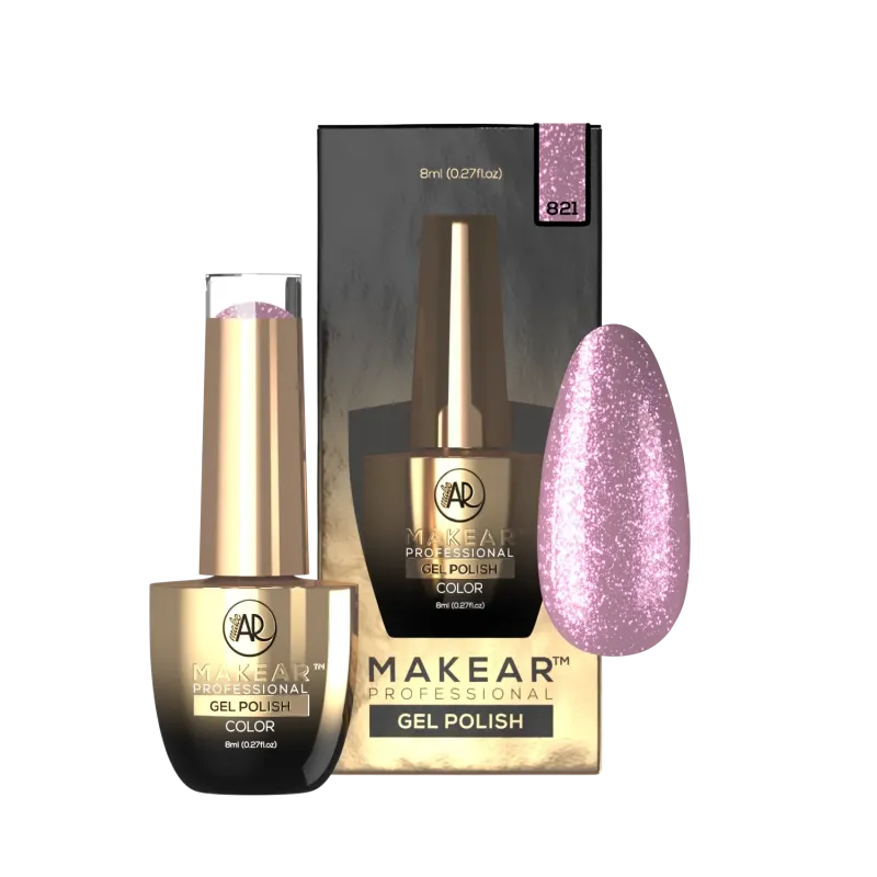 MAKEAR PREMIUM GLITTER 821 Lakier hybrydowy 8 ml