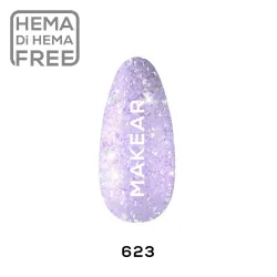 MAKEAR GLITTER 623 Lakier hybrydowy DAISY 8 ml