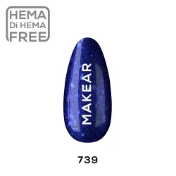 MAKEAR GLITTER 739 Lakier hybrydowy 8 ml