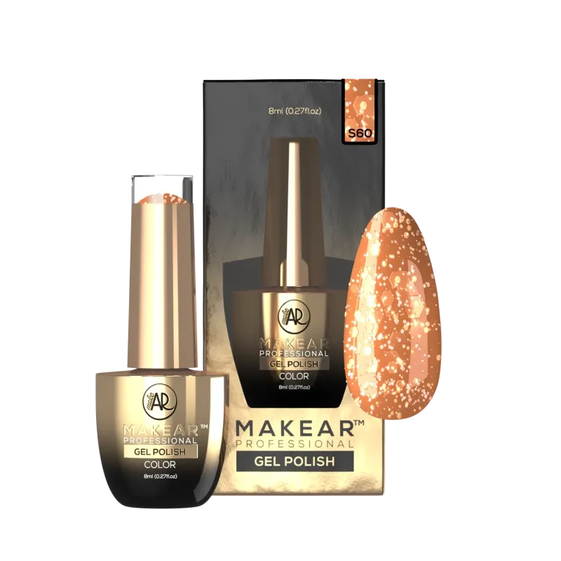 MAKEAR PREMIUM GLITTER S60 Lakier hybrydowy8 ml