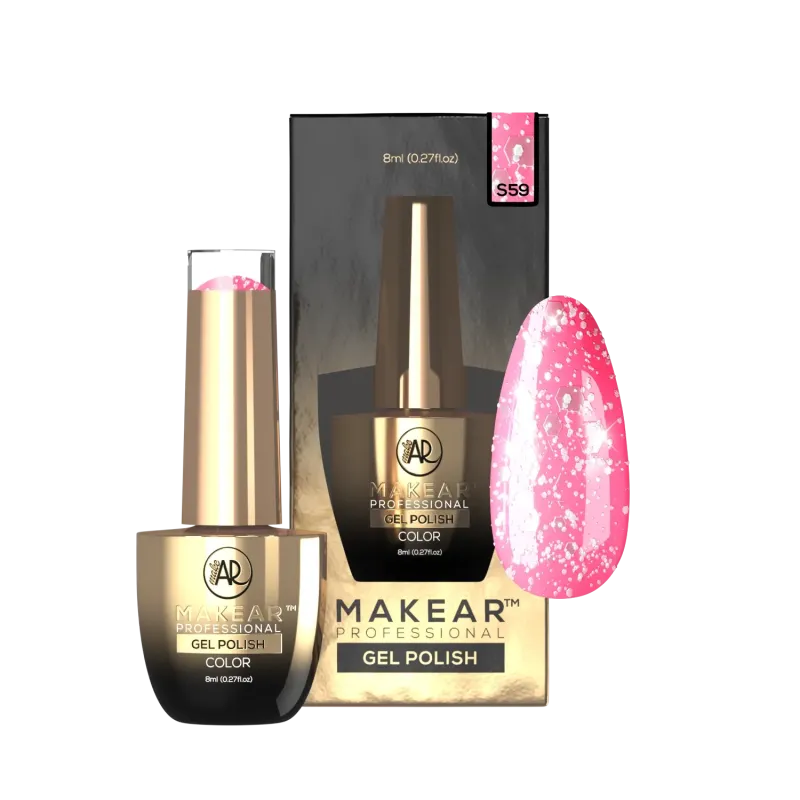 MAKEAR PREMIUM GLITTER S59 Lakier hybrydowy8 ml