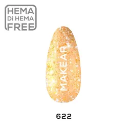 MAKEAR GLITTER 622 Lakier hybrydowy DAISY 8 ml