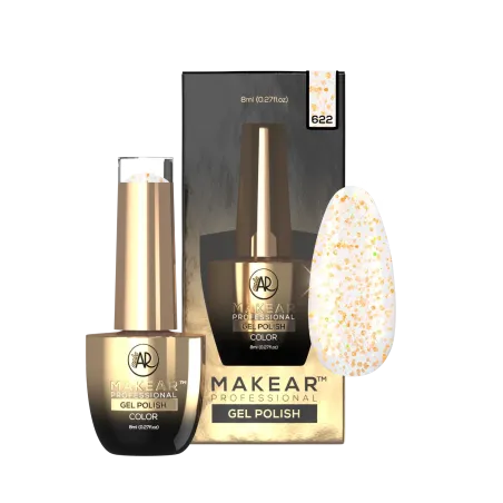 MAKEAR GLITTER 622 Lakier hybrydowy DAISY 8 ml