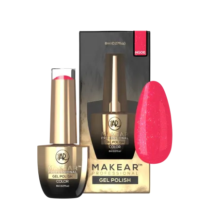 MAKEAR NEON GLITTER NG06 Lakier hybrydowy 8 ml