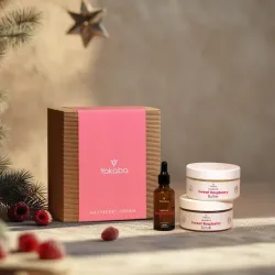 YOKABA Raspberry dream Zestaw prezentowy: Raspberry oil 50ml, Raspberry Butter 200ml, Raspberry Scrub 250g