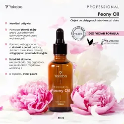 YOKABA Peony Oil Essence Face&Body Vegan - Nawilżający olejek do twarzy i ciała 50 ml