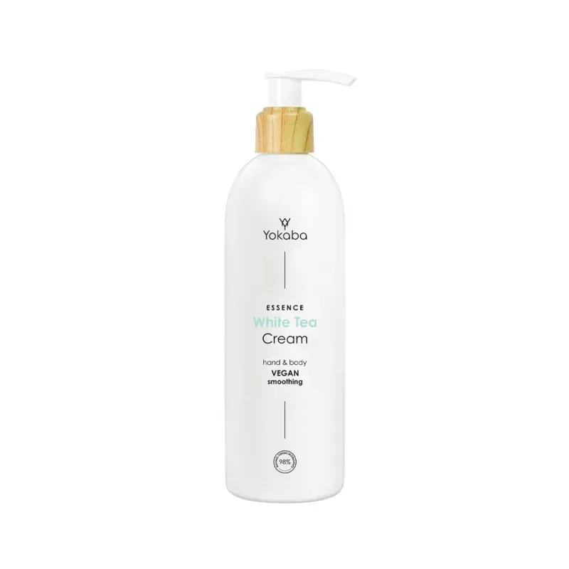 YOKABA White Tea Cream - Wygładzający krem do dłoni i ciała 240 ml