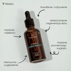 YOKABA White Tea oil face & body vegan smoothing Essence Yokaba - Olejek biała herbata do twarzy i ciała 50 ml