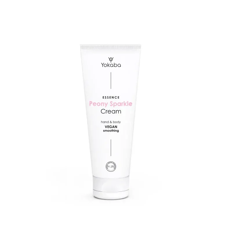 YOKABA Peony Sparkle Cream - Rozświetlający krem do ciała z drobinkami 75 ml