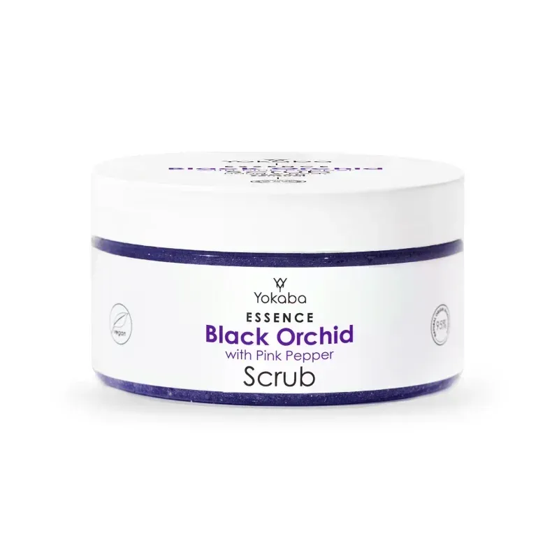 YOKABA Black Orchid with pink pepper - Peeling z rozświetlającymi drobinkami 250 g