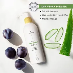 YOKABA Aloe&Plum Cream - Nawilżający krem do dłoni i ciała 240 ml