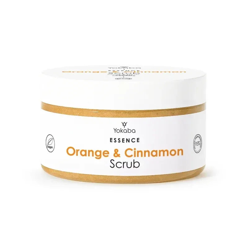 YOKABA Orange & Cinnamon Scrub - Peeling z rozświetlającymi drobinkami 250g