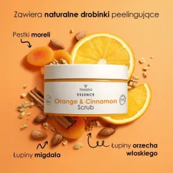 YOKABA Orange & Cinnamon Scrub - Peeling z rozświetlającymi drobinkami 250g