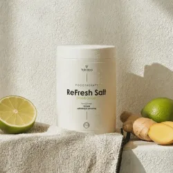 YOKABA ReFresh Salt Lime&Ginger 1000 g - Zmiękczająco odświeżająca sól do kąpieli