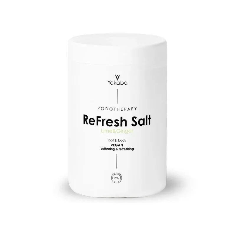 YOKABA ReFresh Salt Lime&Ginger 1000 g - Zmiękczająco odświeżająca sól do kąpieli