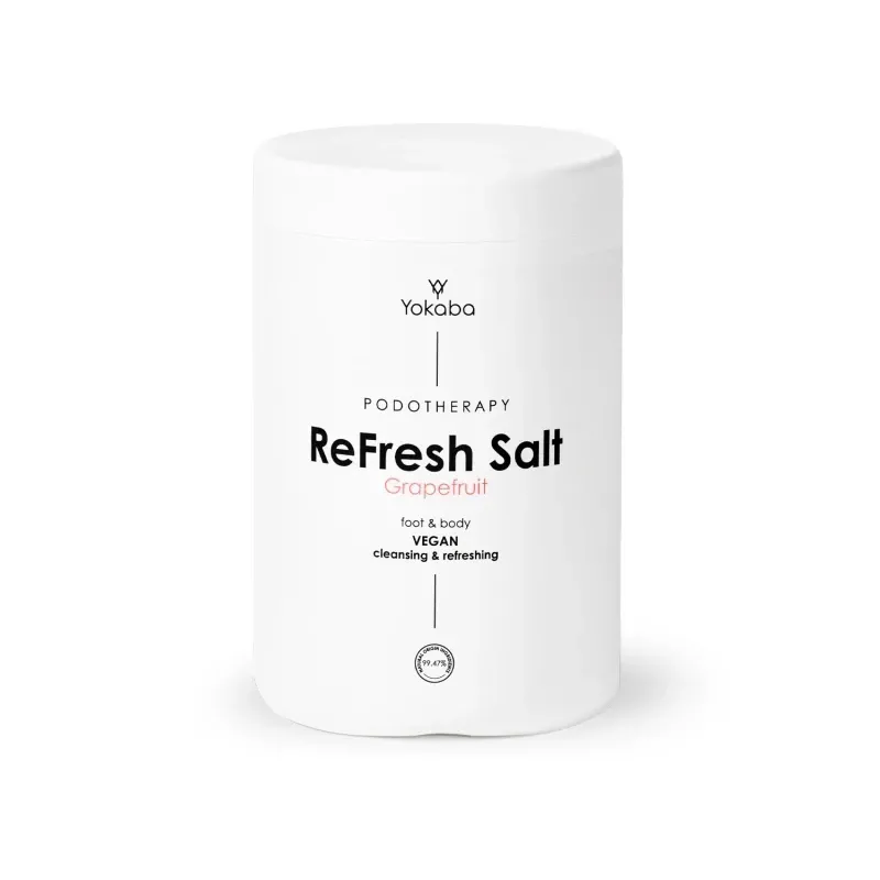 YOKABA ReFresh Salt Grapefruit Foot&Body  1000 g -Myjąco odświeżająca sól do kąpieli